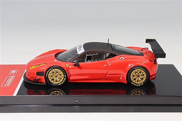 Tarmac x イクソ 1/64 フェラーリ 458 イタリア GT3 レッド