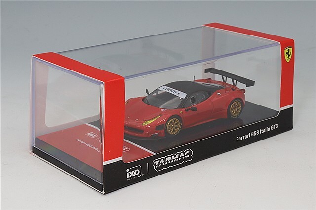 Tarmac x イクソ 1/64 フェラーリ 458 イタリア GT3 レッド