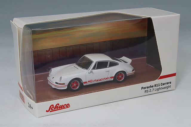 Tarmac 1/64 ポルシェ 911 カレラ RS 2.7 ライトウェイト ホワイト/レッド