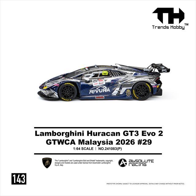 ☆予約品☆ Trends Hobby 1/64 ランボルギーニ ウラカン GT3 EVO GTWCA