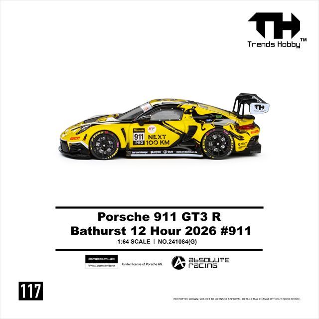 ☆予約品☆ Trends Hobby 1/64 ポルシェ 911 GT3 R B12H 2026 #911