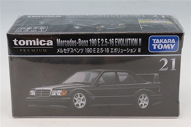 トミカプレミアム 21 1/62 メルセデスベンツ 190E 2.5-16