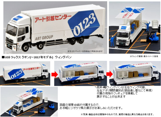 プラモデル トラックの荷台 movlng van（トミーテック ザ・トラック 
