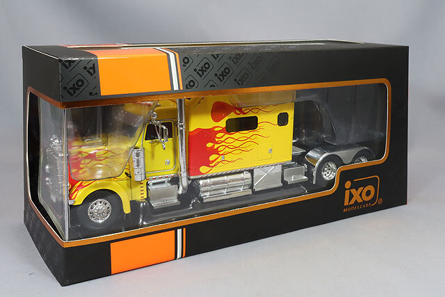 イクソ 1/43 ピータービルト 379 カスタム 2002 イエロー/レッド