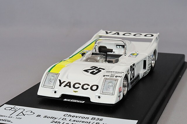 ミニカー　1/43 シェブロン B36 1980年ル・マン24時間 B. Sotty / D. Laurent / P. Hesnault #25 [dsn125] トロフュー 1/43 シェブロン B36 1980 ルマン24H #25 B.Sotty