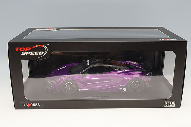 TOP SPEED 1/18 マクラーレン 720S LB-Works パープル