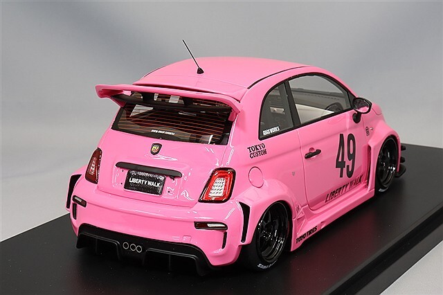 TOP SPEED 1/18 アバルト 595 LB-WORKS x Abas Works ピンク