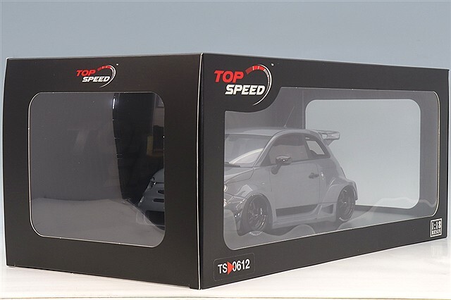 TOP SPEED 1/18 アバルト 595 LB-WORKS x Abas Works グレー