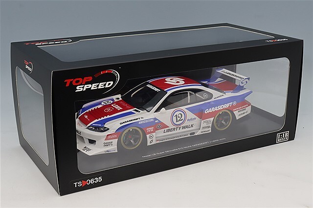 TOP SPEED 1/18 LB-スーパーシルエット 日産 シルビア S15 GARASIDRIFT