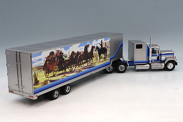 イクソ 1/43 GMC ジェネラル トレーラー 1980 シルバー/ブルー