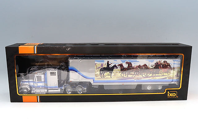 イクソ 1/43 GMC ジェネラル トレーラー 1980 シルバー/ブルー