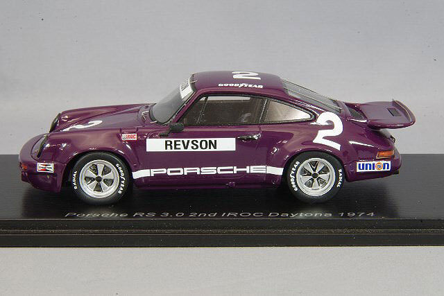 エンデュランスインフォ別注 1/43 ポルシェ 911 3.0 RSR 1974 スパーク 1/43 ポルシェ RS 3.0 1974 IROC デイトナ 2位 #2 P.レブソン