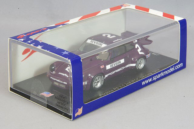 スパーク 1/43 ポルシェ RS 3.0 1974 IROC デイトナ 2位 #2 P.レブソン