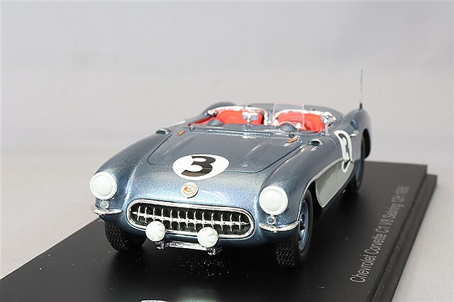 スパーク 1/43 シボレー コルベット C1 1956 セブリング12H #3 D