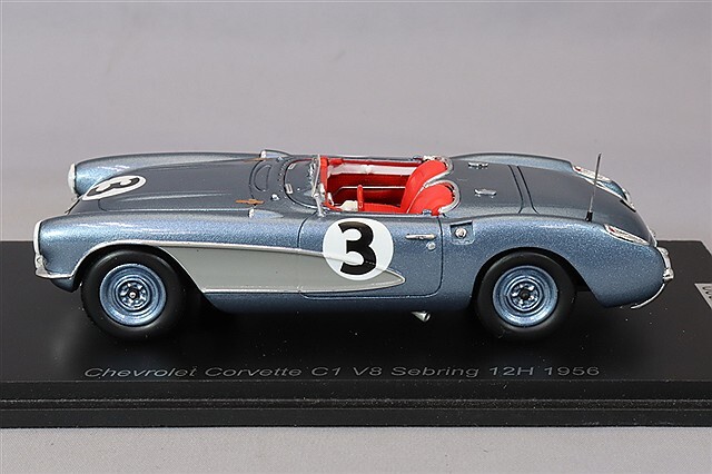 スパーク 1/43 シボレー コルベット C1 1956 セブリング12H #3 D