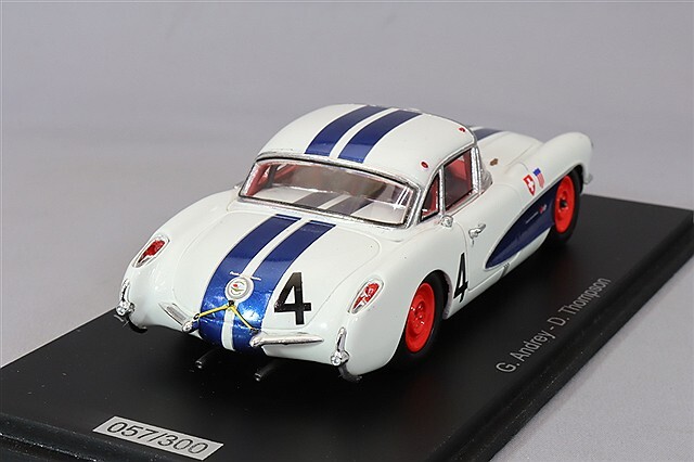 特価 Precision Minitures (1/43) コルベット C1 スパーク 1/43 シボレー コルベット C1 V8 1957 セブリング12H 4