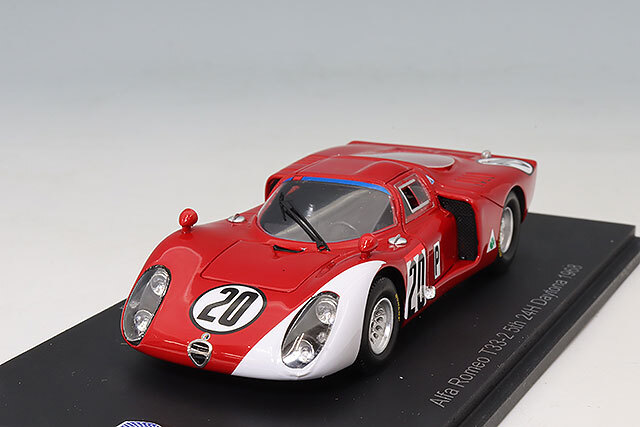スパーク 1/43 アルファロメオ T33-2 1968 デイトナ24H 5位 #20 U