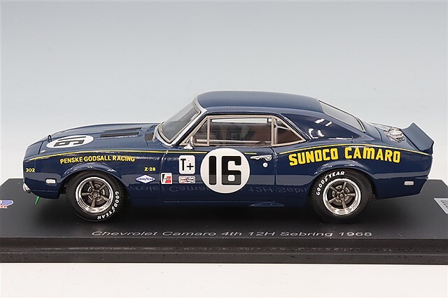 スパーク 1/43 シボレー カマロ 1968 セブリング12H 4位 #16 C.Fisher