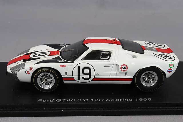 スパーク 1/43 フォード GT40 #19 3位 12H セブリング 1966 S.Scott/P
