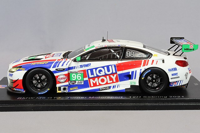 新しく着き M6 BMW 1/43 スパーク GT3 B.オーバー #96 セブリング12H 2021 ミニカー