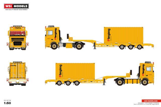 ☆予約品☆ WSI 1/50 DAF XF95 スペース キャブ 4X2 セミローローダー ☆予約品☆ WSI 1/50 DAF XF95 スペース キャブ 4X2 セミローローダー
