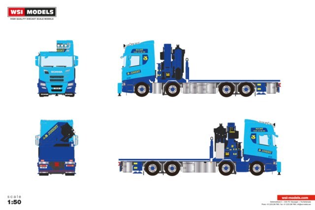 ☆予約品☆ WSI 1/50 スカニア R ハイライン CR20H リジッドフラット