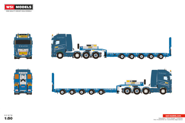 ☆予約品☆ WSI 1/50 ボルボ FH5 グローブトロッター XL 8x4 MANOOVR