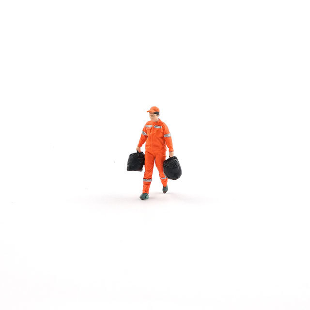 ☆予約品☆ XCARTOYS 1/64 ジオラマ 清掃作業員4体セット A