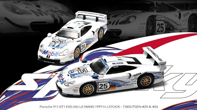 sparky x Tiny 1/64 ポルシェ 911 GT1 EVO ルマン24H 1997 #25