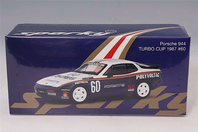 sparky x Tiny 1/64 ポルシェ 944 ターボ カップ 1987 #60 