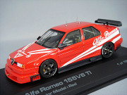 絶版hpi Alfa Romeo 155 V6 TI 2台セット　保護ケース付 HPI Racing 1/43 990 Alfa Romeo 155V6 TI ITC Black Carbon