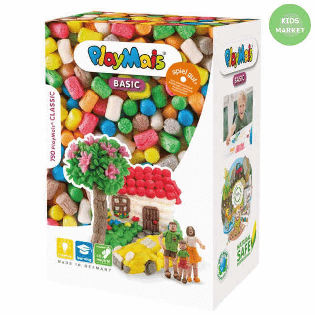 正規輸入品 プレイマイス L 約750ピース 水でくっつく不思議なキット 楽しい 工作 幼児知育玩具 小学校受験 受験 Play Mais