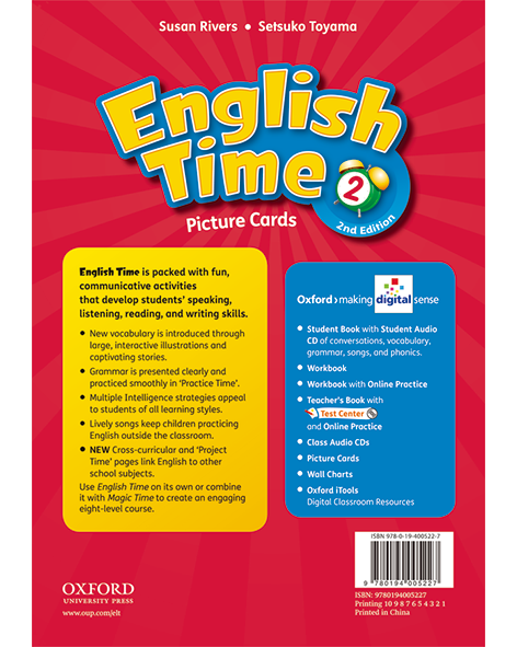 ENGLISH TIME 2/E 2 PICTURE CARDS