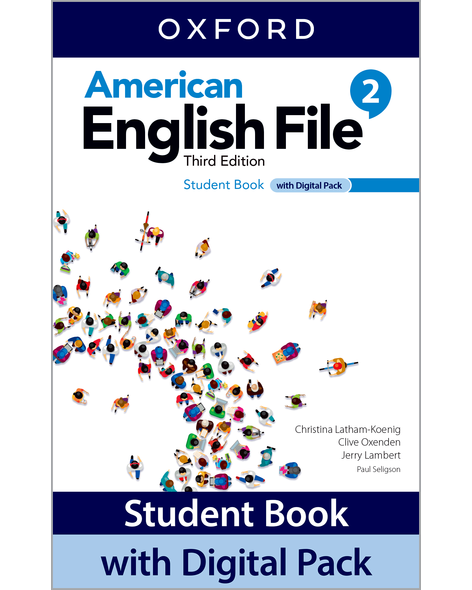 AMERICAN ENGLISH FILE (3/E) 2: Student Book w/Digital Pack
