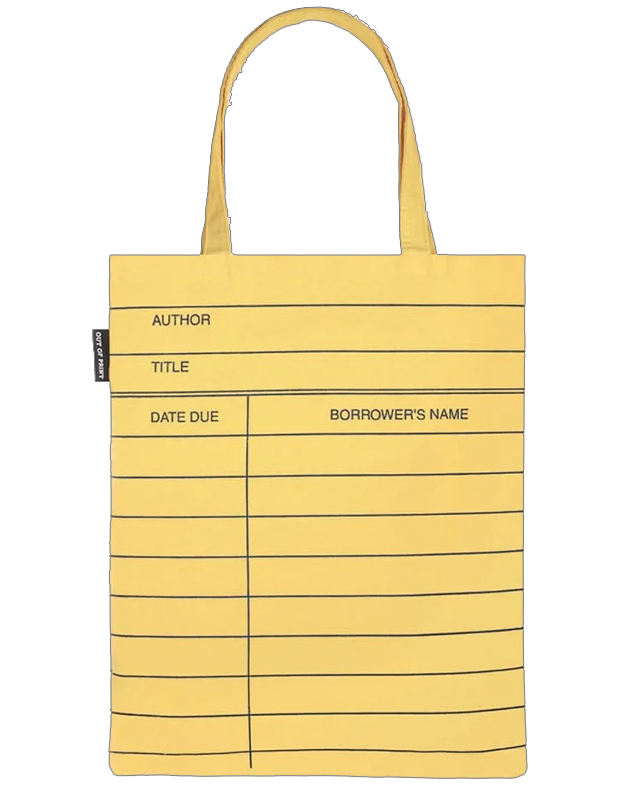 LIBRARY CARD LT YELLOW(A-TOTE-1063)