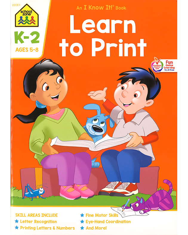 I KNOW IT!: LEARN TO PRINT (02001)