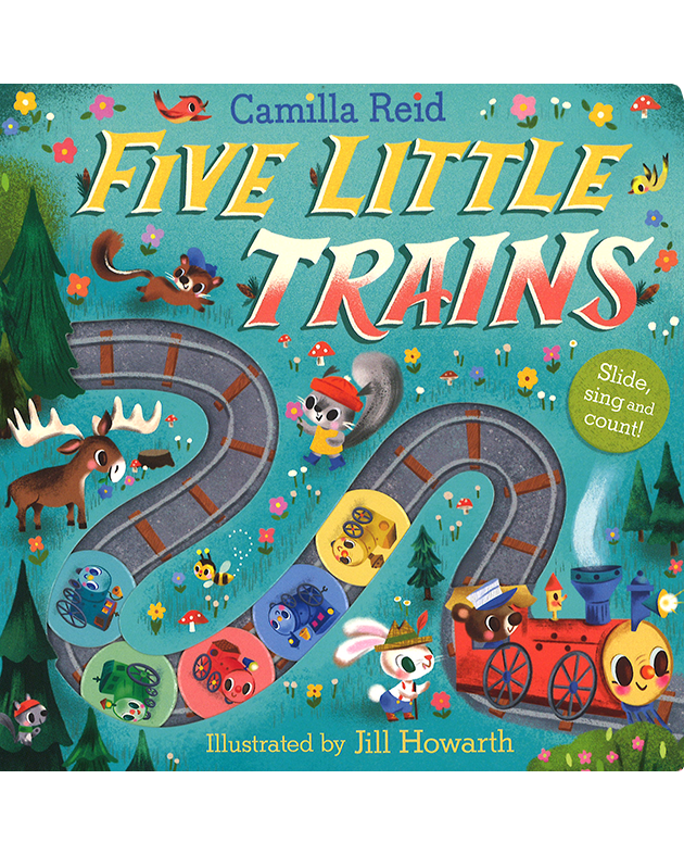 FIVE LITTLE TRAINS(BOARD)