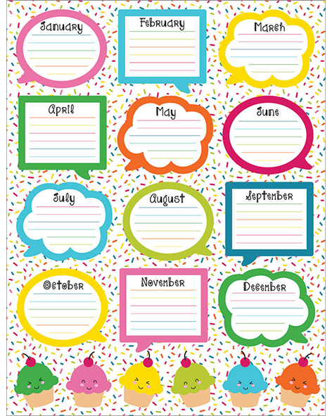 SCHOOL POP BIRTHDAY CHART (CD-114206)