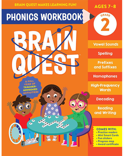BRAIN QUEST PHONICS WORKBOOK: GRADE 2