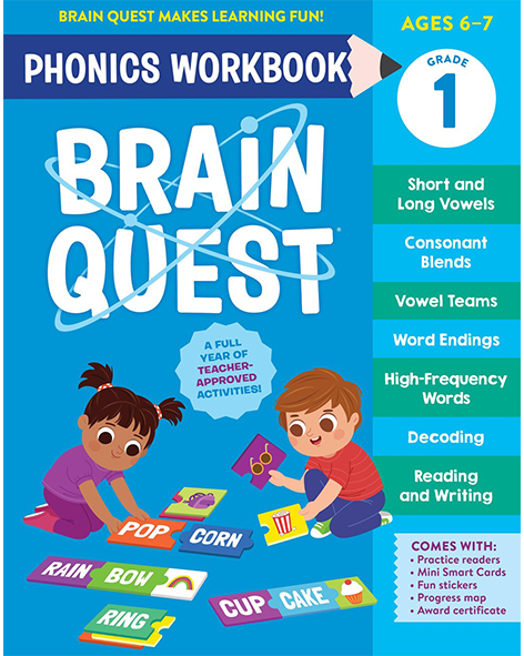 BRAIN QUEST PHONICS WORKBOOK: GRADE 1