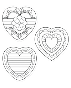 COLOR-ME HEARTS DESIGNER CUT-OUTS (5898)