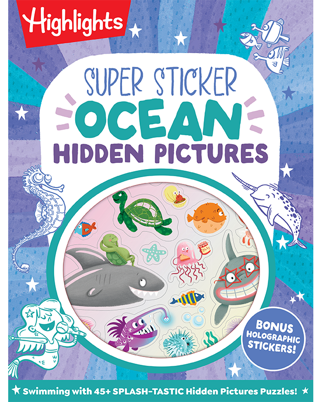 SUPER STICKER OCEAN HIDDEN PICTURES