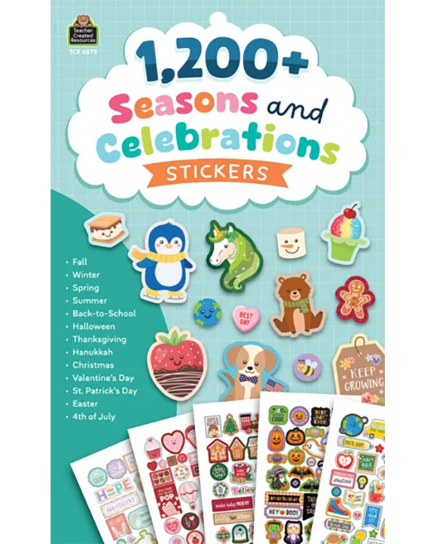SEASONS & CELEBRATIONS STICKER (TCR6875)