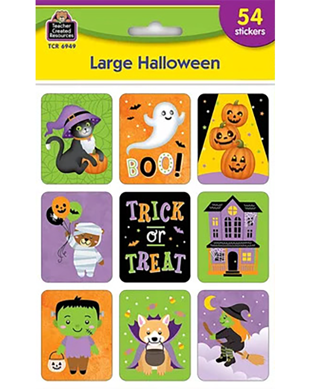 LARGE HALLOWEEN STICKERS (TCR6949)