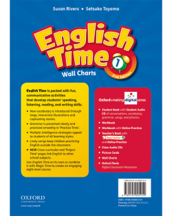 ENGLISH TIME 2/E 1 WALL CHART