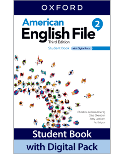 AMERICAN ENGLISH FILE (3/E) 2: Student Book w/Digital Pack