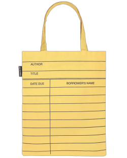 LIBRARY CARD LT YELLOW(A-TOTE-1063)