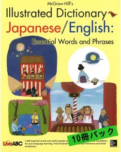 ILLUSTRATED DICTIONARY JAPNESE / ENGLISH イラスト和英辞典 10冊パック
