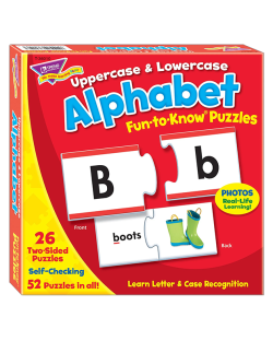 UPPERCASE & LOWERCASE ALPHABET (FUN-TO-KNOW PUZZLES)
