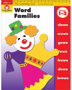 WORD FAMILIES (LEARNING LINE)